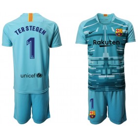 Camisolas de futebol FC Barcelona Guarda Redes TER STEGEN 1 Criança III 2019/20 Manga Curta